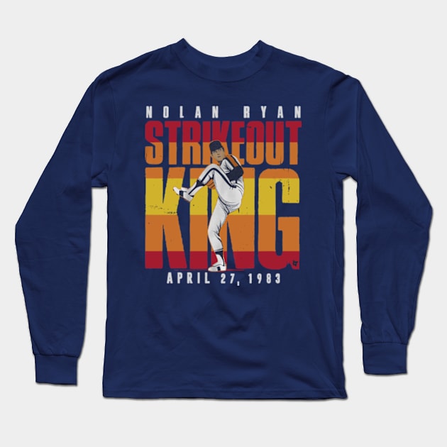 Nolan Ryan Strikeout King Long Sleeve T-Shirt by KraemerShop